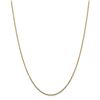 Image 1 : 14k Gold 1.3 mm Solid Diamond Cut Cable Chain - 18 in.