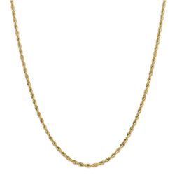 14k Goldy 3.0 mm Semi-Solid Rope Chain Necklace - 20 in.
