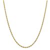 Image 1 : 14k Goldy 3.0 mm Semi-Solid Rope Chain Necklace - 20 in.