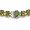 Image 3 : 59.69 ctw Tourmaline & Diamond Necklace 14K Rose Gold