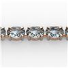 Image 1 : 20 ctw Aquamarine Eternity Designer Bracelet 14k Rose Gold