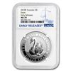 Image 1 : 2018 Australia 1 oz Silver Swan MS-70 NGC (ER)