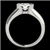Image 2 : 1 ctw Certified Diamond Solitaire Ring 10k White Gold