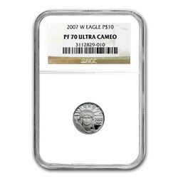 2007-W 1/10 oz Proof Platinum American Eagle PF-70 NGC