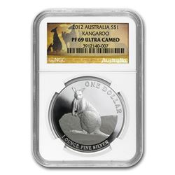 2012 Australia 1 oz Proof Silver Kangaroo PF-69 NGC