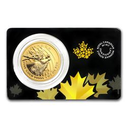 2017 Canada 1 oz Gold Elk .99999 BU (Assay Card)