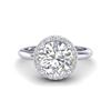Image 1 : 2.20 ctw Micro Pave VS/SI Diamond Ring Designer 18k White Gold
