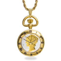 U.S. Mercury Dime Gold-Tone Watch Pendant