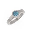 Image 3 : 0.50 ctw Intense Blue Diamond Ring 18K White Gold