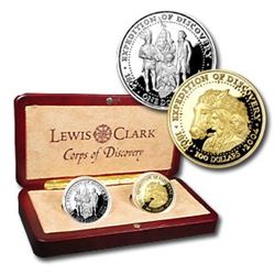 1 oz Gold & Silver - 2004 Shawnee Tribe 2-Coin Proof Set