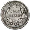Image 2 : 1856 Liberty Seated Dime Large Date VF Details (Cleaned)