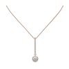 Image 2 : 1.3 ctw Diamond Designer Necklace 18K Rose Gold