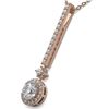 Image 3 : 1.3 ctw Diamond Designer Necklace 18K Rose Gold