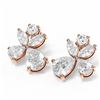 Image 3 : 4.68 ctw Diamond Earrings 18K Rose Gold
