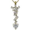 Image 1 : 2.2 ctw Heart Diamond Designer Necklace 18K Yellow Gold