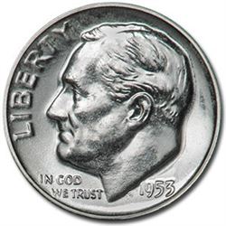 1953 Roosevelt Dime Gem Proof