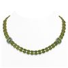 Image 1 : 38.37 ctw Tourmaline & Diamond Necklace 14K Yellow Gold