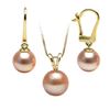 Image 2 : Pink Freshwater Classic Pendant and Earring Set
