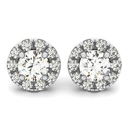 2.15 ctw Diamond VS/SI Certified Halo 14k White Gold