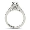 Image 2 : 1 ctw Certified VS/SI Diamond Solitaire Ring 14k White Gold