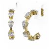 Image 3 : 4.2 ctw Mix Cut Diamonds Designer Earrings 18K Yellow Gold