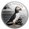 Image 1 : 2019 Alderney 1 oz Proof Silver Colorized Puffin