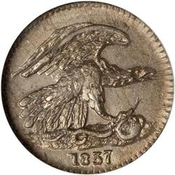 1837 1c Feuchtwanger Token NGC MS63