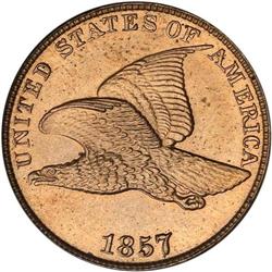 1857 Flying Eagle 1C NGC MS65