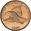 Image 1 : 1857 Flying Eagle 1C NGC MS65
