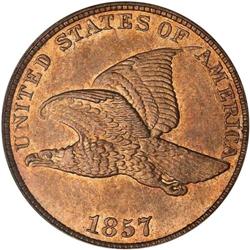 1857 Flying Eagle 1C NGC MS64 DDO FS-002