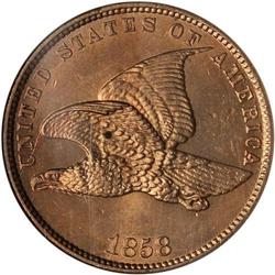 1858 Flying Eagle 1C. Sm Letters NGC MS64