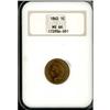 Image 3 : 1862 Indian Head 1C NGC MS66