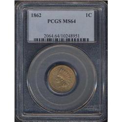 1862 Indian Head 1C PCGS MS64