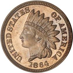 1864 Indian Head 1C. Copper-Nickel PCGS PF65 CAM