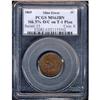 Image 1 : 1865 Indian Head 1C. Plain 5. Mint Error. PCGS MS63 BR