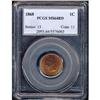 Image 3 : 1868 Indian Head 1C PCGS MS64 R