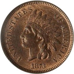 1873 Indian Head 1C. Open 3 NGC MS65 RB