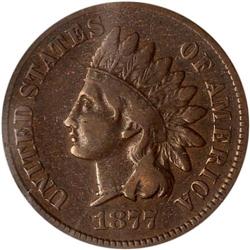 1877 Indian Head 1C PCGS F12 BR