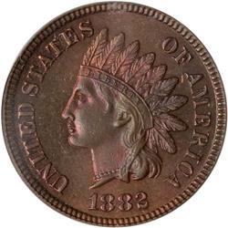 1882 Indian Head 1C PCGS PF65 RB