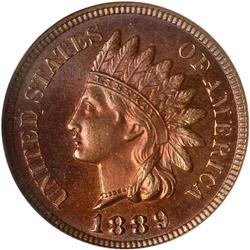 1889 Indian Head 1C NGC PF66 RB