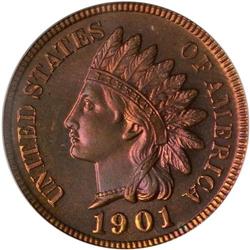 1901 Indian Head 1C PCGS PF67 RB