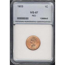 1903 Indian Head 1C Net MS65 Dipped
