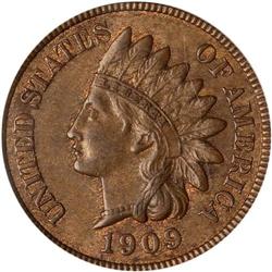 1909-S Indian Head 1C PCGS AU58 BR