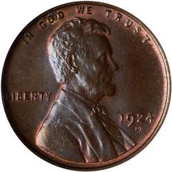 1924-D Lincoln 1C NGC MS65 BR
