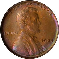 1924-D Lincoln 1C NGC MS65 RB