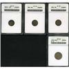 Image 3 : Lot of Four Three-Cent Pieces
