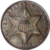 Image 1 : 1869 Silver 3C PCGS MS63