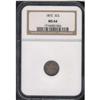 Image 3 : 1872 Silver 3C NGC MS64