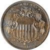 Image 1 : 1867 Shield 5C. No Rays PCGS Proof 64