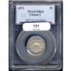 Image 3 : 1873 Shield 5C. Closed 3 PCGS Proof 63